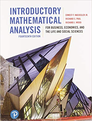 Introductory Mathematical Analysis for Business, Economics, and the Life and Social Sciences (14th Edition) [2019] - Original PDF